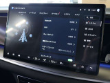 車両の設定等もスマートフォンのようなインターフェースです