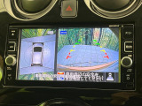 【アラウンドビューモニター】専用のカメラにより、上から見下ろしたような視点で360度クルマの周囲を確認することができます☆死角部分も確認しやすく、狭い場所での切り返しや駐車もスムーズに行えます。