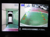 アラウンドビューモニターで車庫入れも空から見ている様に駐車できラクラクです。