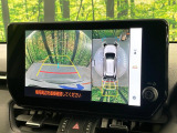 【パノラミックビューモニター】専用のカメラにより、上から見下ろしたような視点で360度クルマの周囲を確認することができます☆死角部分も確認しやすく、狭い場所での切り返しや駐車もスムーズに行えます。