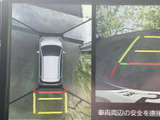 後方映像に加えて車両周辺を俯瞰する表示もあり、駐車時に周囲との位置関係を確認しやすい装備です。画面のガイドを目安に、車庫入れや狭い場所での取り回しをサポートします。