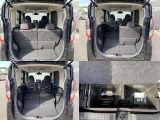 後席を倒せば、広い荷室が出来上がります。
