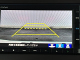 カラービジョンとガイド線で見やすい視点切替式のバックモニター。