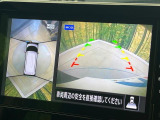 【アラウンドビューモニター】専用のカメラにより、上から見下ろしたような視点で360度クルマの周囲を確認することができます☆死角部分も確認しやすく、狭い場所での切り返しや駐車もスムーズに行えます。