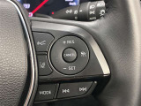 前方の車との車間を設定し、スピードを上げたり緩めたりを自動で行ってくれる追尾式の「レーダークルーズ」。上級装備の一つです!高級車にしかつかない嬉しい機能です。