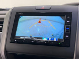 バックカメラの画像です。ガイドラインがスムースな車庫入れをサポートいたします。車庫入れの安心感がアップしますね。