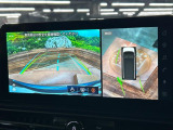 【アラウンドビューモニター】専用のカメラにより、上から見下ろしたような視点で360度クルマの周囲を確認することができます☆死角部分も確認しやすく、狭い場所での切り返しや駐車もスムーズに行えます。