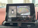 アラウンドビューモニターです。車庫入れが不慣れでも安心ですね♪