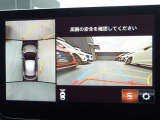 360度ビューモニターです。前後左右の安全を確認できます。