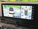 【アラウンドビューモニター】専用のカメラにより、上から見下ろしたような視点で360度クルマの周囲を確認することができます☆縦列駐車や幅寄せ時に活躍してくれます♪