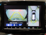 マルチビューカメラを搭載しています。画面が大きく、全方位を確認できるので駐車時に便利です。