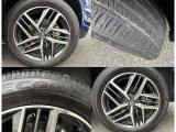 純正アルミホイールでタイヤサイズは225/55R19です。