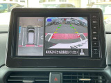 アラウンドビューモニター搭載!大型ナビに映る真上から見下ろしているかのような映像を見ながらスムースに駐車できます。さらに人や自転車など周囲に動くものがあると表示とブザーでお知らせしますので安心です。