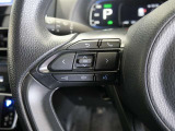 ステアリングスイッチ付き。前方から目を離すことなく操作することが可能です