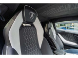 Embroidered Lamborghini Logo on headrest