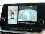 空の上から見下ろすように車の全周囲が表示されるアラウンドビューモニター☆駐車が得意になるとお出掛けも楽しくなります♪