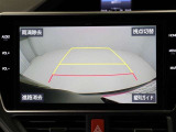 バックモニター装着車は後退時の強い味方です♪車庫入れや縦列駐車の際、後退操作の参考になるガイドラインをナビ画面に表示します。
