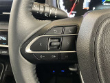ステアリングスイッチ付き。前方から目を離すことなく操作することが可能です。