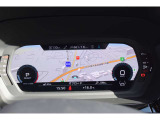 メーター内に地図を大きく表示できます。周辺道路を広い範囲で確認でき、ドライブに便利です。