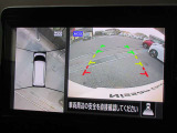 アラウンドビューモニターで車の周囲の情報が室内でわかります。