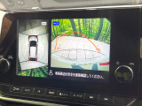 【アラウンドビューモニター】専用のカメラにより、上から見下ろしたような視点で360度クルマの周囲を確認することができます☆死角部分も確認しやすく、狭い場所での切り返しや駐車もスムーズに行えます。