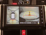 パノラミックビューモニター(全周囲モニター)です☆おクルマを空から見たように表示します。周囲の死角の確認に貢献します