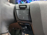 ステアリングスイッチ付き。前方から目を離すことなく操作することが可能です。