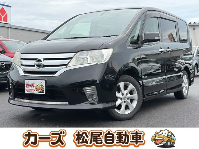 セレナ 2.0 ハイウェイスター S-HYBRID 社外ナビ フリップダウンモニター 地デジ