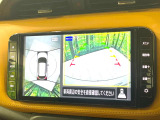 【アラウンドビューモニター】専用のカメラにより、上から見下ろしたような視点で360度クルマの周囲を確認することができます☆死角部分も確認しやすく、狭い場所での切り返しや駐車もスムーズに行えます。