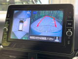 【アラウンドビューモニター】専用のカメラにより、上から見下ろしたような視点で360度クルマの周囲を確認することができます☆死角部分も確認しやすく、狭い場所での切り返しや駐車もスムーズに行えます。