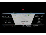 ナビゲーション機能と連動して、地図画面をメーターに表示することも可能です。