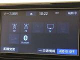 Bluetooth(ブルートゥース)接続機能付き。スマートフォンなどからお気に入りの音楽をワイヤレス再生できます。ドライブがさらに楽しくなりますね。