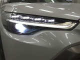 ヘッドライトは消費電力の少ないLED。夜の暗い道でも明るく照らしてれます。