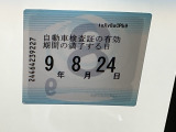 次回の車検日になります。こちらのステッカーをご確認ください。