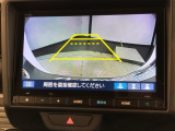 リバースギアに入れるだけで後方の表示へ切り替わります。夜間や雨の日の駐車も楽になりますよ。