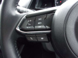 オーディオの音量やチャンネル操作ができるスイッチが、ハンドルに付いています。運転中でも、操作が行えて非常に安全・便利です!