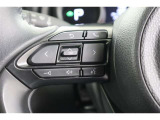 ステアリングスイッチ付き。前方から目を離すことなく操作することが可能です。