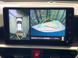 【パノラミックビューモニター】専用のカメラにより、上から見下ろしたような視点で360度クルマの周囲を確認することができます☆死角部分も確認しやすく、狭い場所での切り返しや駐車もスムーズに行えます。