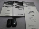 取説・メンテナンスノート・スマートキーの3点セットです。