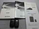 取説・メンテナンスノート・スマートキーの3点セットです。