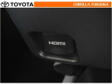 HDMI端子対応のデジタル機器をつないで、映像や音楽を車内でも再生することができます。