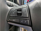 ステアリングスイッチ付き。前方から目を離すことなく操作することが可能です。