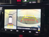 【パノラミックビューモニター】専用のカメラにより、上から見下ろしたような視点で360度クルマの周囲を確認することができます☆縦列駐車や幅寄せ時に活躍してくれます♪