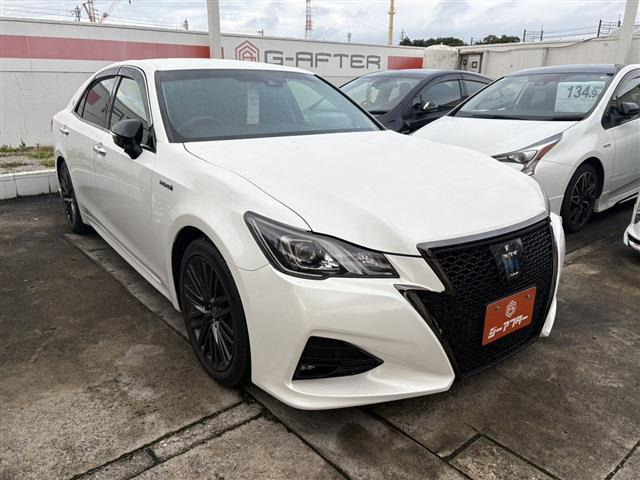 クラウンアスリート ハイブリッド 2.5 S Jフロンティア リミテッド 禁煙車 純正8イン...
