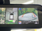 【アラウンドビューモニター】専用のカメラにより、上から見下ろしたような視点で360度クルマの周囲を確認することができます☆死角部分も確認しやすく、狭い場所での切り返しや駐車もスムーズに行えます。