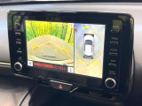 【パノラミックビューモニター】専用のカメラにより、上から見下ろしたような視点で360度クルマの周囲を確認することができます☆縦列駐車や幅寄せ時に活躍してくれます♪