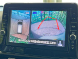 【アラウンドビューモニター】専用のカメラにより、上から見下ろしたような視点で360度クルマの周囲を確認することができます☆死角部分も確認しやすく、狭い場所での切り返しや駐車もスムーズに行えます。