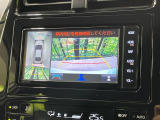 【パノラミックビューモニター】専用のカメラにより、上から見下ろしたような視点で360度クルマの周囲を確認することができます☆死角部分も確認しやすく、狭い場所での切り返しや駐車もスムーズに行えます。
