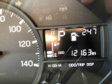 運転中も見やすいメーター。