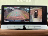 バック時に自車の真後ろの映像&上から見下ろした映像を映してくれますのでラクラク駐車が可能です(^_^)-☆